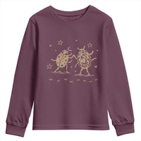 Dancing Lady Bugs Happy Little Insects Nature Lovers Youth Sweatshirt