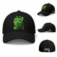 Funny Alien Cat Meme Retro Y2K Vintage Space Kitty Baseball Cap