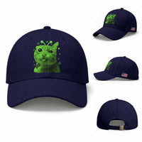 Funny Alien Cat Meme Retro Y2K Vintage Space Kitty Baseball Cap