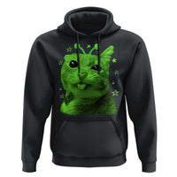 Funny Alien Cat Meme Retro Y2K Vintage Space Kitty Hoodie