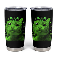 Funny Alien Cat Meme Retro Y2K Vintage Space Kitty Tumbler Cup