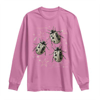 Cute Ladybug y2k Grunge 2000s Alt 90s Vintage Star Dots Teen Long Sleeve Shirt