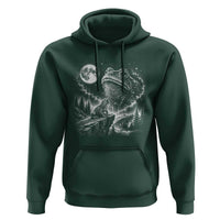 Frog Moon Hoodie Vintage 90s Frog Howling to Moon Parody Meme