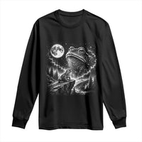 Frog Moon Long Sleeve Shirt Vintage 90s Frog Howling to Moon Parody Meme