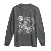 Frog Moon Long Sleeve Shirt Vintage 90s Frog Howling to Moon Parody Meme
