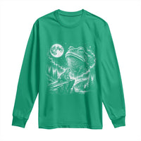 Frog Moon Long Sleeve Shirt Vintage 90s Frog Howling to Moon Parody Meme