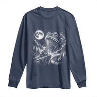 Frog Moon Long Sleeve Shirt Vintage 90s Frog Howling to Moon Parody Meme