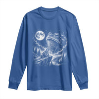 Frog Moon Long Sleeve Shirt Vintage 90s Frog Howling to Moon Parody Meme