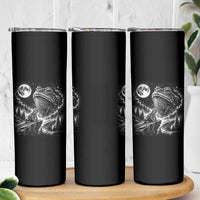 Frog Moon Skinny Tumbler Vintage 90s Frog Howling to Moon Parody Meme