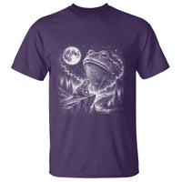 Frog Moon T Shirt Vintage 90s Frog Howling to Moon Parody Meme