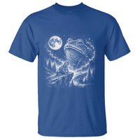 Frog Moon T Shirt Vintage 90s Frog Howling to Moon Parody Meme