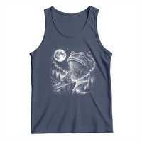 Frog Moon Tank Top Vintage 90s Frog Howling to Moon Parody Meme
