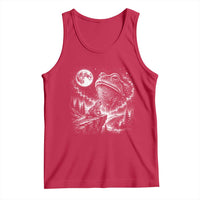 Frog Moon Tank Top Vintage 90s Frog Howling to Moon Parody Meme