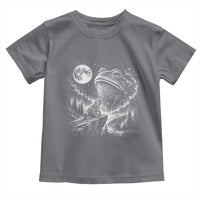Frog Moon Toddler T Shirt Vintage 90s Frog Howling to Moon Parody Meme