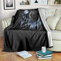 Tortoiseshell Cat Howling To The Moon Throw Blanket Tortie Cat Lover 90s Retro