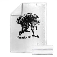 Jimothy Eat World Funny Viral Raccoon Seattle Trash Panda Throw Blanket