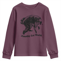 Jimothy Eat World Funny Viral Raccoon Seattle Trash Panda Youth Sweatshirt