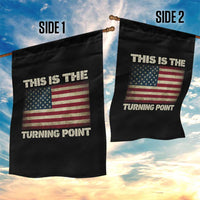 Retro This is The Turning Point Garden Flag Vintage USA Freedom Patriotic America Flag - Wonder Print Shop