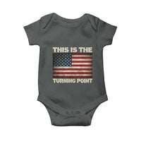 Retro This is The Turning Point Baby Onesie Vintage USA Freedom Patriotic America Flag - Wonder Print Shop
