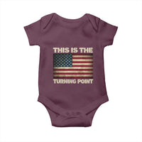 Retro This is The Turning Point Baby Onesie Vintage USA Freedom Patriotic America Flag - Wonder Print Shop