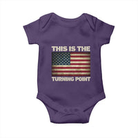 Retro This is The Turning Point Baby Onesie Vintage USA Freedom Patriotic America Flag - Wonder Print Shop
