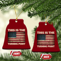 Retro This is The Turning Point Ceramic Ornament Vintage USA Freedom Patriotic America Flag - Wonder Print Shop