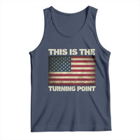 Retro This is The Turning Point Tank Top Vintage USA Freedom Patriotic America Flag - Wonder Print Shop