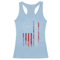 I Am Charlie Kirk Racerback Tank Top Freedom Vintage Old American Flag Patriotic 1776 - Wonder Print Shop