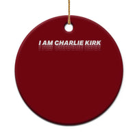 I Am Charlie Kirk Ceramic Ornament Freedom A True Patriot Patriotic USA - Wonder Print Shop
