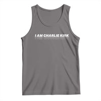 I Am Charlie Kirk Tank Top Freedom A True Patriot Patriotic USA - Wonder Print Shop