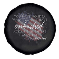 Charlie Kirk Memorial Spare Tire Cover Erika Kirk Quote Patriotism Faith Gods Merciful Love - Wonder Print Shop