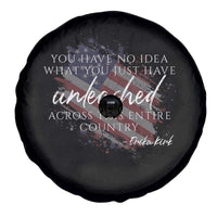 Charlie Kirk Memorial Spare Tire Cover Erika Kirk Quote Patriotism Faith Gods Merciful Love - Wonder Print Shop