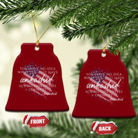 Charlie Kirk Memorial Ceramic Ornament Erika Kirk Quote Patriotism Faith Gods Merciful Love - Wonder Print Shop
