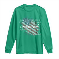 Charlie Kirk Memorial Long Sleeve Shirt Erika Kirk Quote Patriotism Faith Gods Merciful Love - Wonder Print Shop