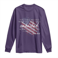 Charlie Kirk Memorial Long Sleeve Shirt Erika Kirk Quote Patriotism Faith Gods Merciful Love - Wonder Print Shop