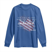 Charlie Kirk Memorial Long Sleeve Shirt Erika Kirk Quote Patriotism Faith Gods Merciful Love - Wonder Print Shop