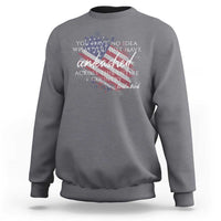 Charlie Kirk Memorial Sweatshirt Erika Kirk Quote Patriotism Faith Gods Merciful Love - Wonder Print Shop