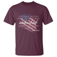 Charlie Kirk Memorial T Shirt Erika Kirk Quote Patriotism Faith Gods Merciful Love - Wonder Print Shop