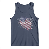 Charlie Kirk Memorial Tank Top Erika Kirk Quote Patriotism Faith Gods Merciful Love - Wonder Print Shop