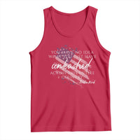 Charlie Kirk Memorial Tank Top Erika Kirk Quote Patriotism Faith Gods Merciful Love - Wonder Print Shop