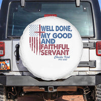 Charlie Kirk Spare Tire Cover Fear Not Mens Christian Memorial Tribute Charlie Cross US Flag - Wonder Print Shop
