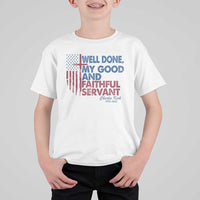 Charlie Kirk T Shirt For Kid Fear Not Mens Christian Memorial Tribute Charlie Cross US Flag - Wonder Print Shop