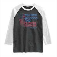 Charlie Kirk Raglan Shirt Fear Not Mens Christian Memorial Tribute Charlie Cross US Flag - Wonder Print Shop