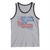 Charlie Kirk Tank Top Fear Not Mens Christian Memorial Tribute Charlie Cross US Flag - Wonder Print Shop