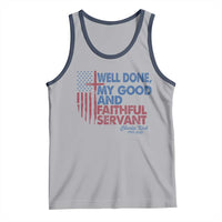 Charlie Kirk Tank Top Fear Not Mens Christian Memorial Tribute Charlie Cross US Flag - Wonder Print Shop