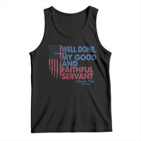 Charlie Kirk Tank Top Fear Not Mens Christian Memorial Tribute Charlie Cross US Flag - Wonder Print Shop