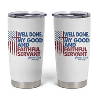 Charlie Kirk Tumbler Cup Fear Not Mens Christian Memorial Tribute Charlie Cross US Flag - Wonder Print Shop