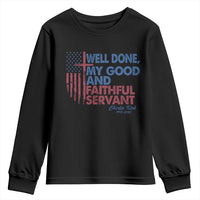 Charlie Kirk Youth Sweatshirt Fear Not Mens Christian Memorial Tribute Charlie Cross US Flag - Wonder Print Shop
