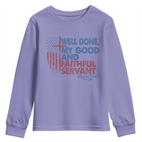 Charlie Kirk Youth Sweatshirt Fear Not Mens Christian Memorial Tribute Charlie Cross US Flag - Wonder Print Shop