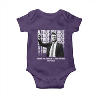 Charlie Kirk Freedom Baby Onesie Vintage A True Patriot Patriotic American - Wonder Print Shop